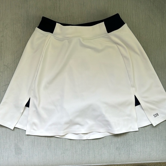 Splits59 Blake Regular Rise Techflex Skort Off White Indigo - Picture 6 of 9
